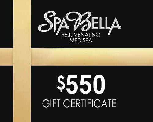 $550 Spa Bella Gift Certificate